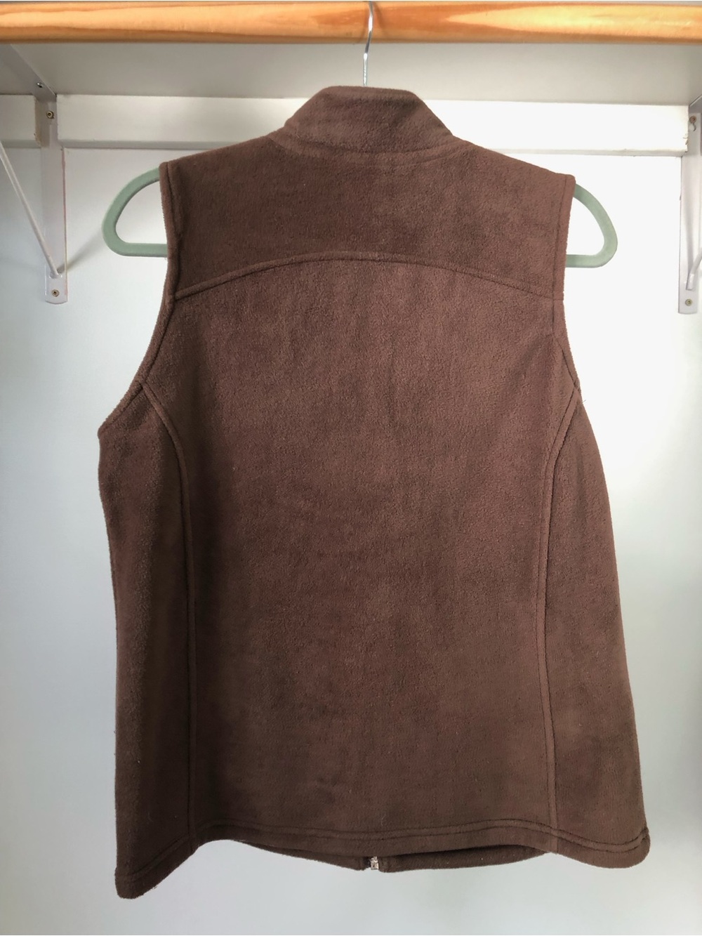 90s Y2k Penmans Soft Brown Fleece Zip-Up Vest Size M Gorpcore - Picture 4 of 9